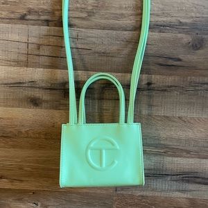 TELFAR small double mint light green bag